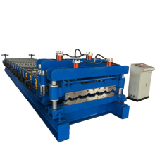 Step tile metal glazed roof tile roll forming machinery